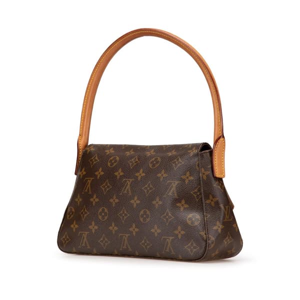 Pre-owned Louis Vuitton Monogram Mini Looping Brown
