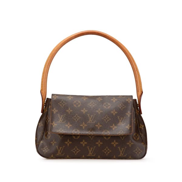Pre-owned Louis Vuitton Monogram Mini Looping Brown