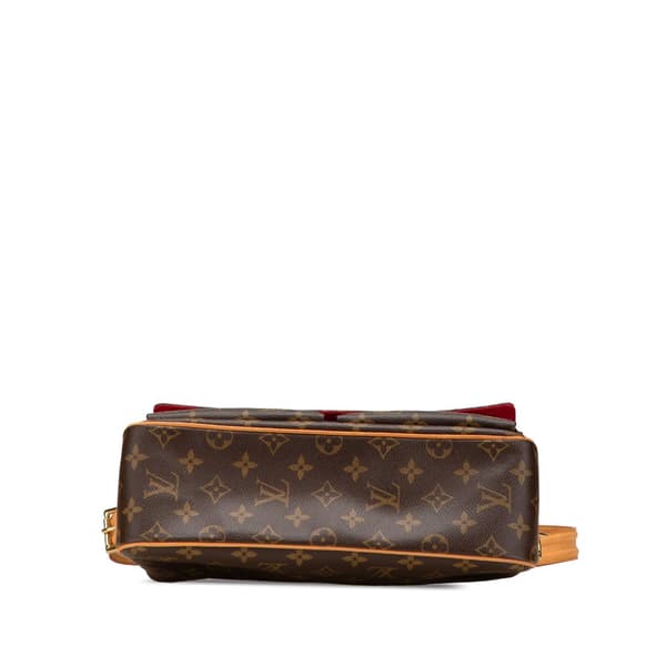 Pre-owned Louis Vuitton Monogram Viva Cite MM Brown