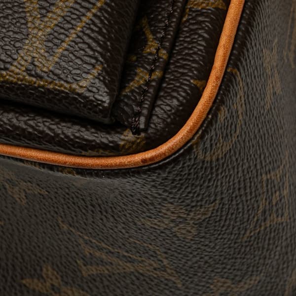 Pre-owned Louis Vuitton Monogram Viva Cite MM Brown