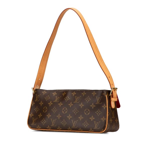 Pre-owned Louis Vuitton Monogram Viva Cite MM Brown