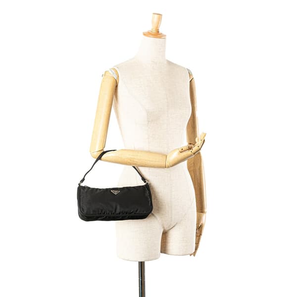 Pre-owned Prada Tessuto Pochette Black
