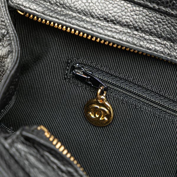 Pre-owned Chanel Triple CC Caviar Shoulder Bag Black