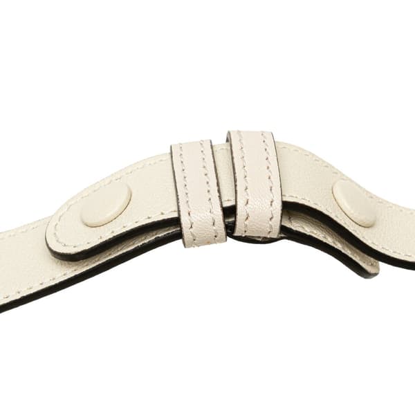 Pre-owned Gucci Mini Leather Blondie Shoulder Bag White