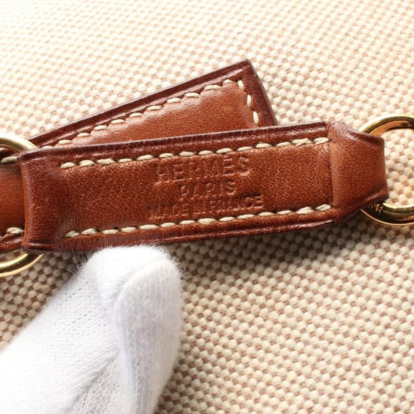 Pre-owned Hermès Toile Barenia Trim II 31 Brown