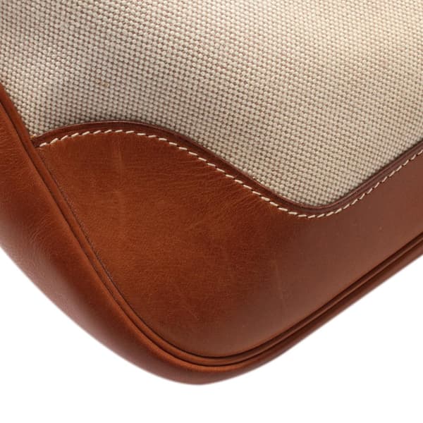Pre-owned Hermès Toile Barenia Trim II 31 Brown