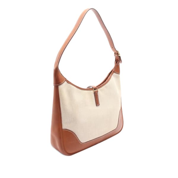 Pre-owned Hermès Toile Barenia Trim II 31 Brown