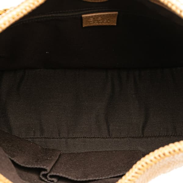 Pre-owned Gucci Medium Leather Marrakech Shoulder Bag Brown