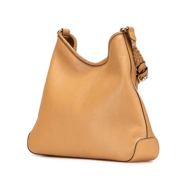 Pre-owned Gucci Medium Leather Marrakech Shoulder Bag Brown