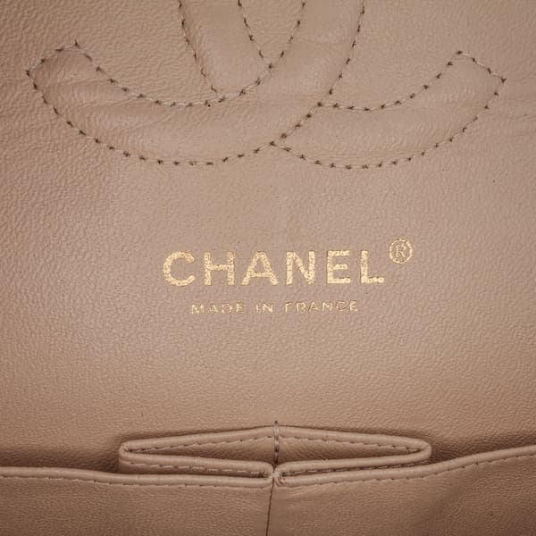 Pre-owned Chanel Medium Classic Caviar Double Flap Brown