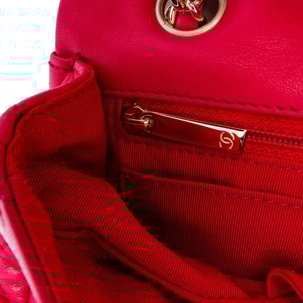 Pre-owned Chanel Medium Classic Lambskin Valentines Heart Charms Single Flap Pink