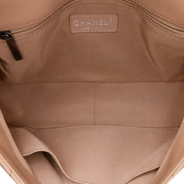 Pre-owned Chanel Medium CC Quilted Calfskin Single Flap Brown