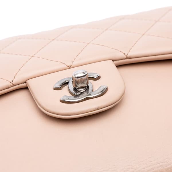 Pre-owned Chanel Medium CC Quilted Calfskin Single Flap Brown