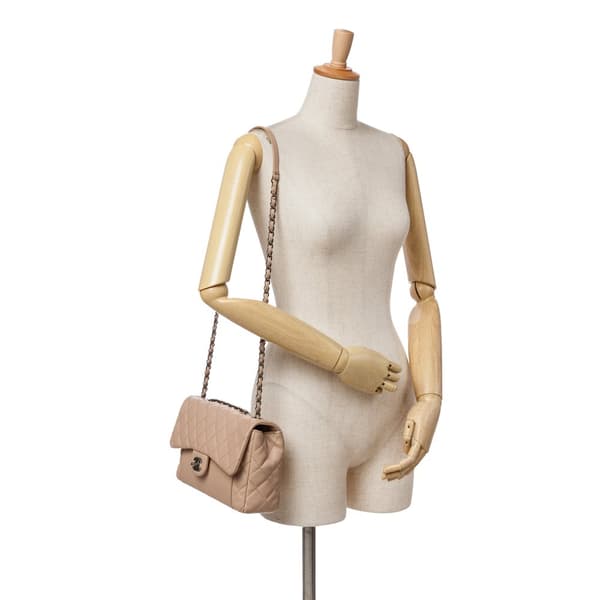 Pre-owned Chanel Medium CC Quilted Calfskin Single Flap Brown