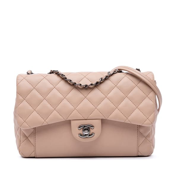 Pre-owned Chanel Medium CC Quilted Calfskin Single Flap Brown
