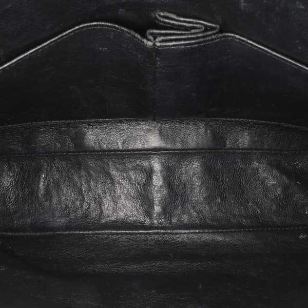 Pre-owned Chanel Medium Classic Patent Double Flap Black