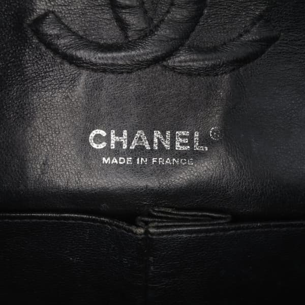 Pre-owned Chanel Medium Classic Patent Double Flap Black