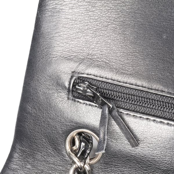 Pre-owned Chanel Medium Classic Patent Double Flap Black