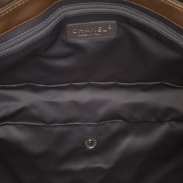 Pre-owned Chanel Jumbo Quilted Lambskin Coco Rain Flap Brown