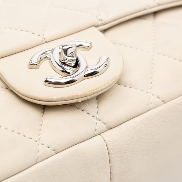 Pre-owned Chanel Jumbo Quilted Lambskin Coco Rain Flap Brown