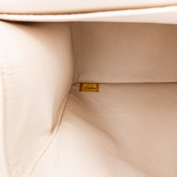 Pre-owned Chanel Jumbo Classic Lambskin Double Flap White