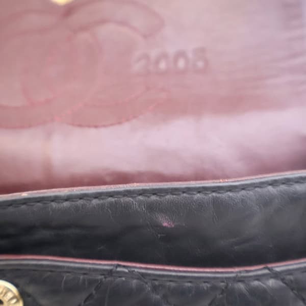 Pre-owned Chanel Reissue 2.55 Aged Calfskin Single Flap 224 Black
