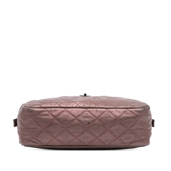 Pre-owned Chanel Small Reissue 2.55 Quilted Aged Calfskin Camera Bag Pink