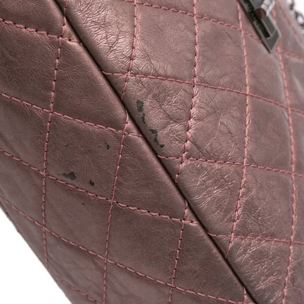Pre-owned Chanel Small Reissue 2.55 Quilted Aged Calfskin Camera Bag Pink