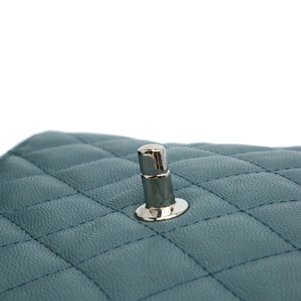 Pre-owned Chanel Medium Quilted Caviar Urban Companion Flap Blue