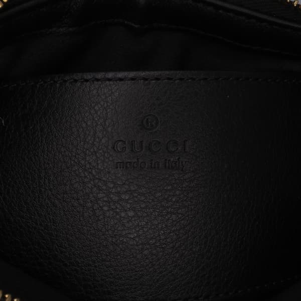 Pre-owned Gucci GG Marmont Matelasse Patent Shoulder Bag Black