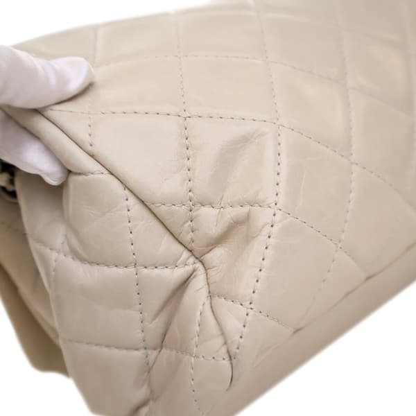 Pre-owned Chanel Large Quilted Glazed Calfskin Coco Soft Flap Brown