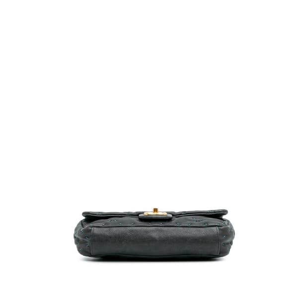 Pre-owned Chanel Caviar Wild Stitch Flap Blue