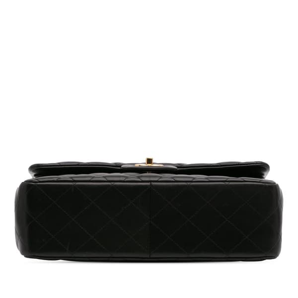 Pre-owned Chanel Jumbo Classic Lambskin Double Flap Black