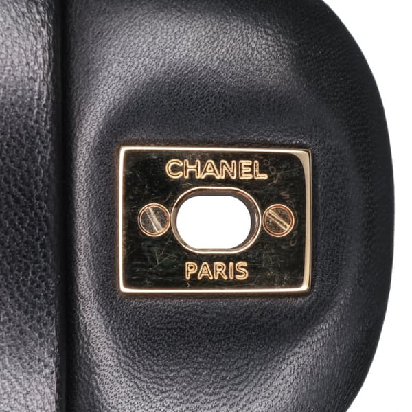 Pre-owned Chanel Jumbo Classic Lambskin Double Flap Black