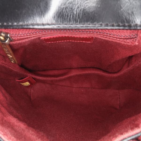 Pre-owned Chanel Small Aged Calfskin Bubble CC Flap Black