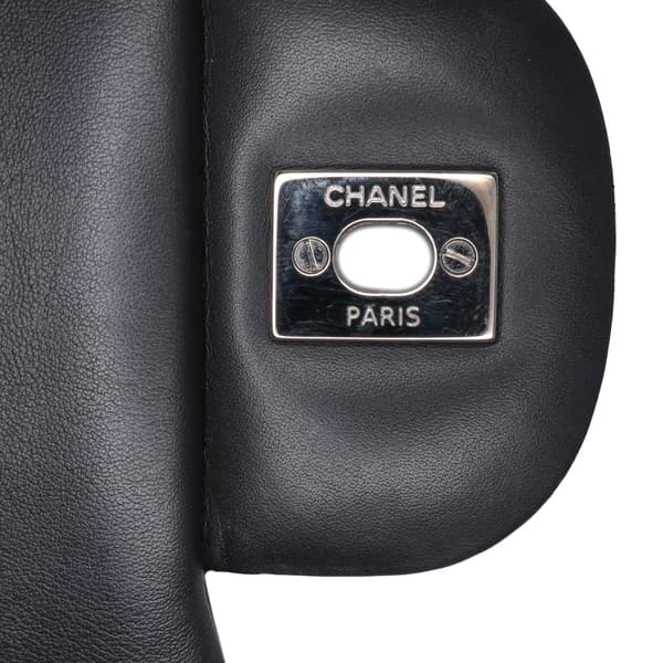 Pre-owned Chanel Jumbo Classic Patent Double Flap Black