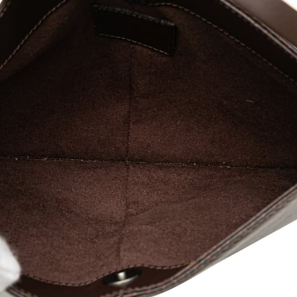 Pre-owned Louis Vuitton Epi Demi Lune Pochette Brown