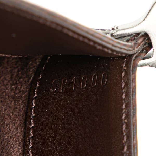 Pre-owned Louis Vuitton Epi Demi Lune Pochette Brown