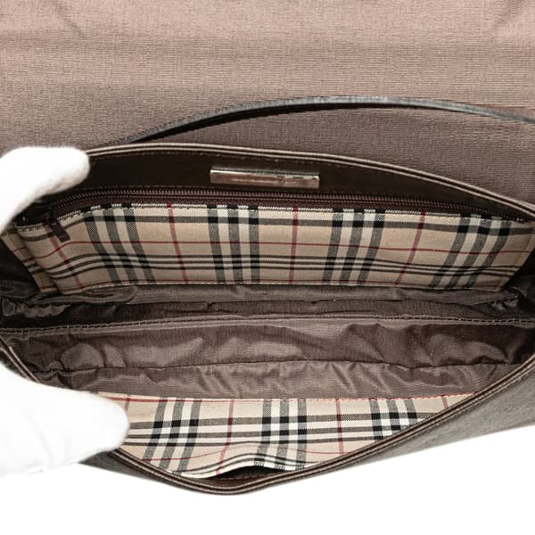 Pre-owned Burberry Leather Shoulder Bag Brown