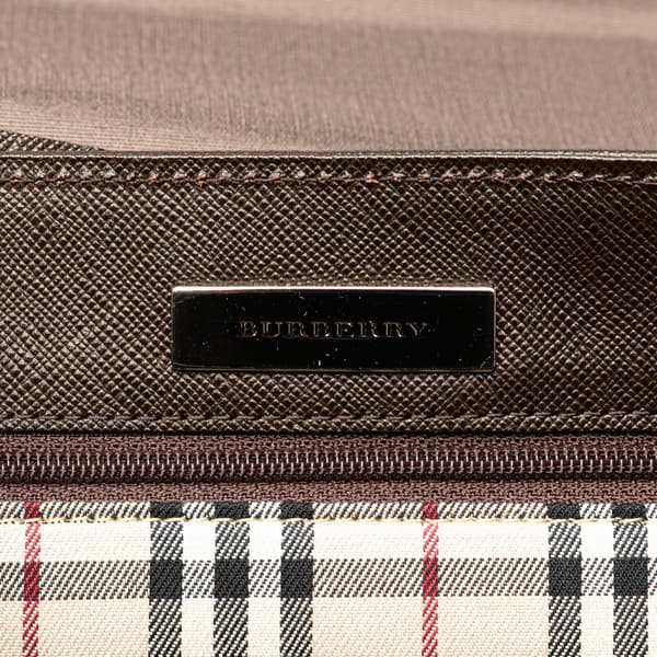 Pre-owned Burberry Leather Shoulder Bag Brown