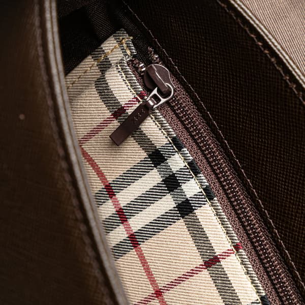 Pre-owned Burberry Leather Shoulder Bag Brown