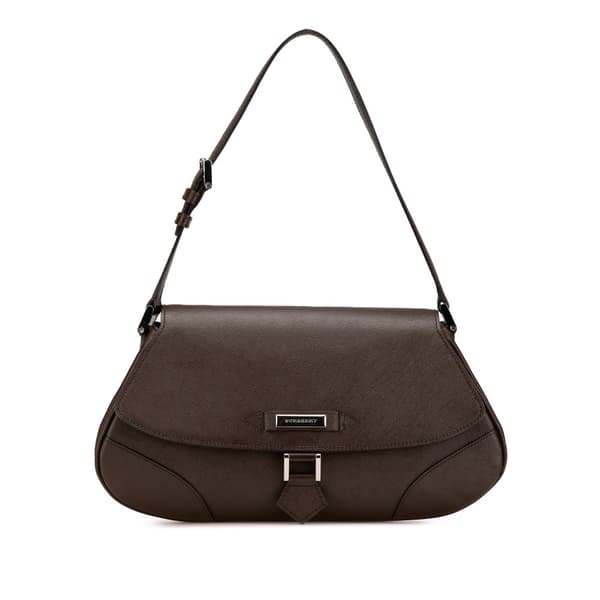 Pre-owned Burberry Leather Shoulder Bag Brown
