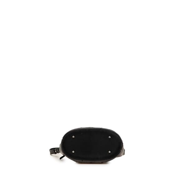 Pre-owned Burberry Calfskin and Suede Shoulder Bag Black
