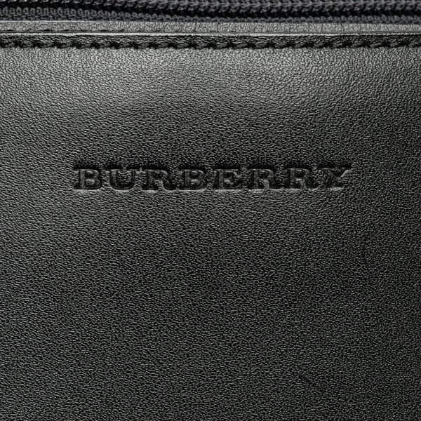 Pre-owned Burberry Calfskin and Suede Shoulder Bag Black