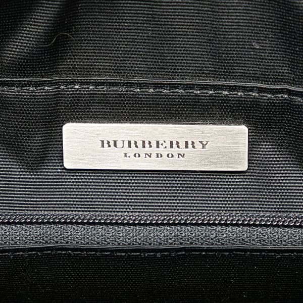 Pre-owned Burberry Calfskin and Suede Shoulder Bag Black