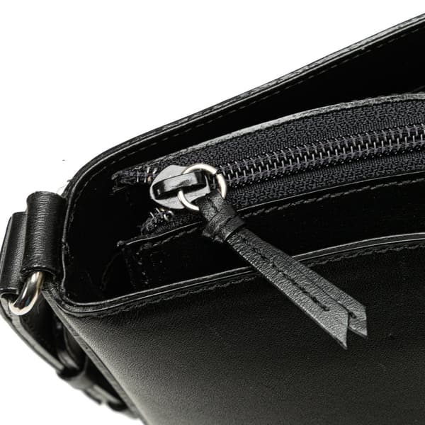 Pre-owned Burberry Calfskin and Suede Shoulder Bag Black