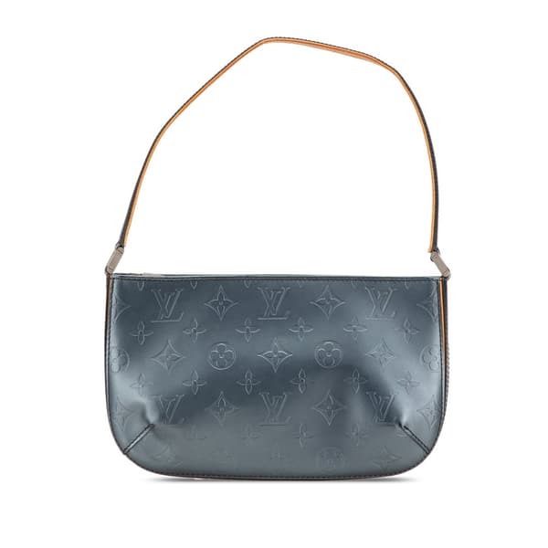 Pre-owned Louis Vuitton Monogram Mat Fowler Blue