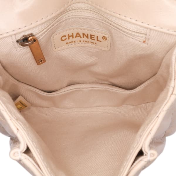 Pre-owned Chanel Small Aged Calfskin Bubble CC Flap Brown