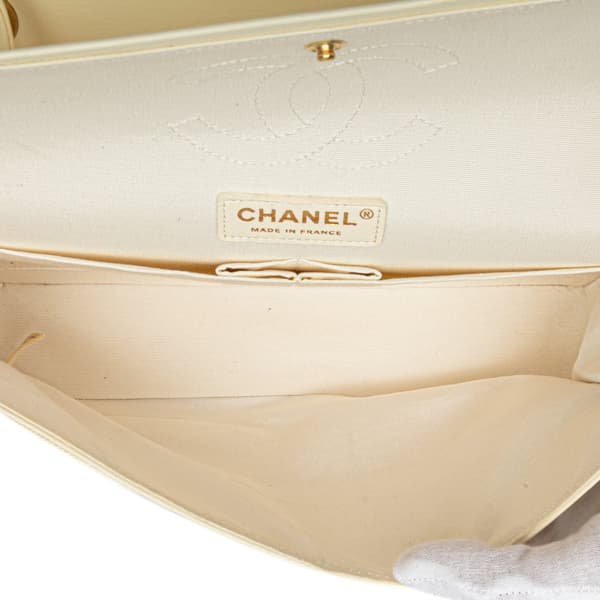 Pre-owned Chanel Medium Classic Printed Denim Floral Double Flap Brown