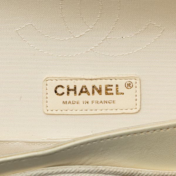Pre-owned Chanel Medium Classic Printed Denim Floral Double Flap Brown